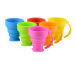 180ML Eco-friendly Folding Silicone Cup With Handle, Advertising Bottle | Cup, business gifts
