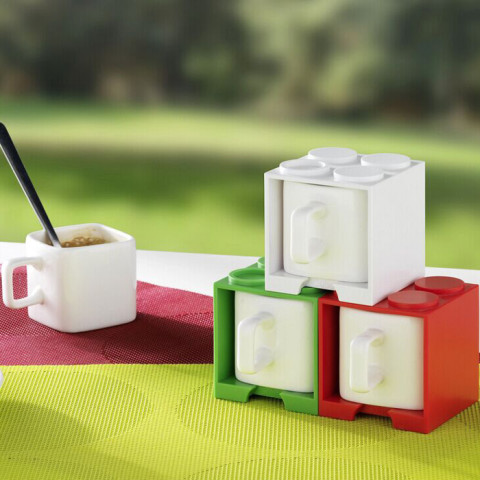 Cube Mug Mini Double, Ceramic Mug, business gifts