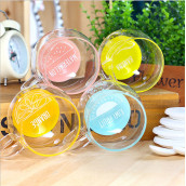 Glass Cup with Spoon and Lid Glass Cup with Spoon and Lid