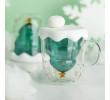 250ML Christmas-Tree Glass Mug, Promotional Glass, business gifts