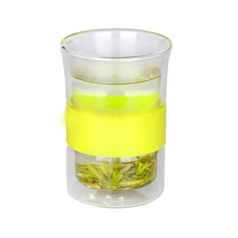 Silicone Double Wall Glass 260ML, Promotional Glass, business gifts