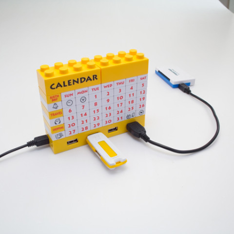 Building Blocks Calendar, USB Hub, business gifts