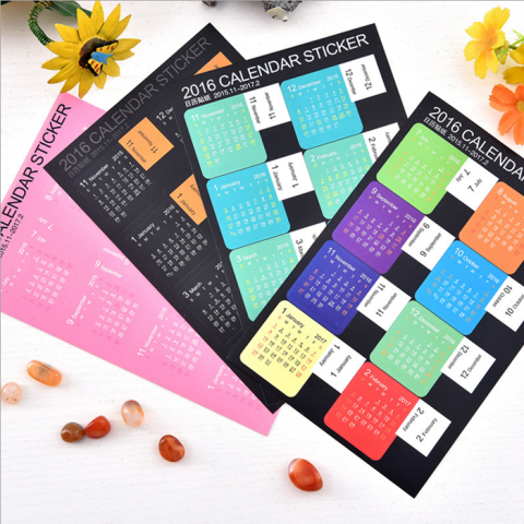 Calendar Sticker, Sticky Notes, business gifts