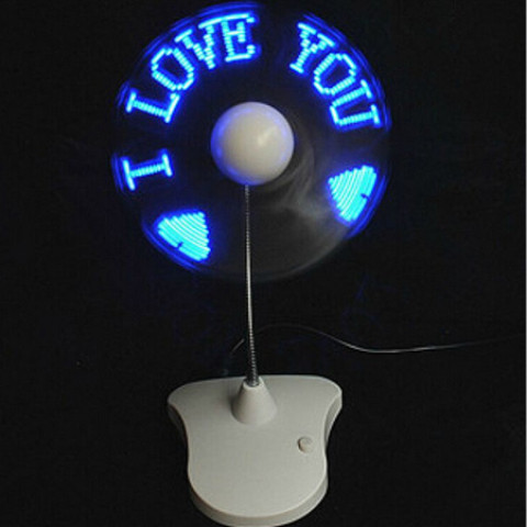 LED Flash The Word Fan, Electronic Fan, business gifts