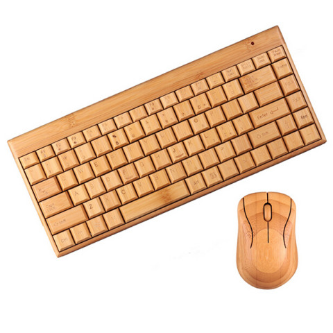 Mini Bamboo Keyboard Set, Keyboard | Mouse | Pad, business gifts