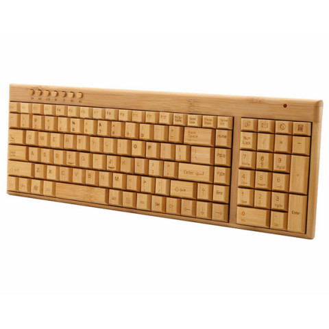Wireless Bamboo Keyboard, Keyboard | Mouse | Pad, business gifts