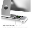 Aluminum Monitor Stand Riser with 4 USB Charging Ports, USB Hub, business gifts