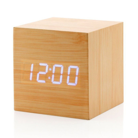 Wooden Digital Alarm Clock, Watch And Clock, business gifts