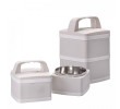 Duo-Tier Stainless Steel Lunch Box, Cutlery Set, business gifts