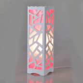 Moire Carved Column Lamp