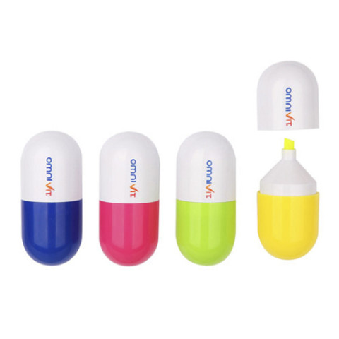Fluorescent Pen Pills, Highlighter And Markers, business gifts
