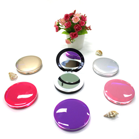 LED Dual Mirror Power Bank-Circle, Power Bank, business gifts