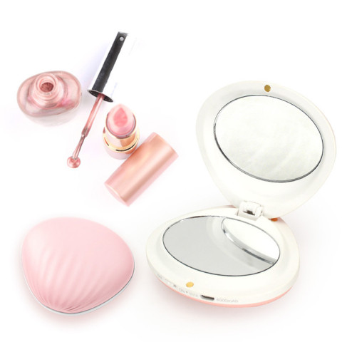 LED Dual Mirror Power Bank-Shell, Power Bank, business gifts