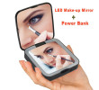 LED Dual Mirror Power Bank-Square, Power Bank, business gifts