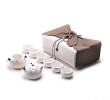 Portable Travel Tea Set Pouch, Ceramic Mug, business gifts