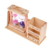 Wooden Hourglass Pen Holder, Pen Stand, business gifts
