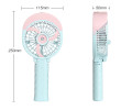 Foldable Handheld USB Humidifier Fan, Electronic Fan, business gifts