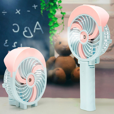 Foldable Handheld USB Humidifier Fan, Electronic Fan, business gifts