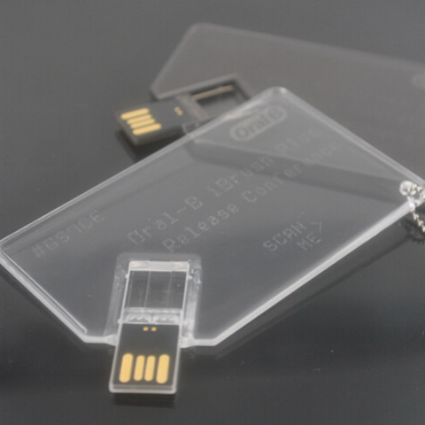 Acrylic Card USB Disk, Card USB Flash Drive, business gifts