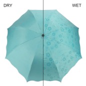 Water Activated Color Changing Flower Print Umbrella