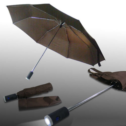 21 Luminous 3 Folding  Umbrella with Auto Open/Close - Solid, Auto Open Umbrella, business gifts