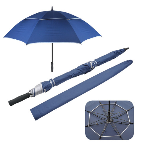 27 Double Sided Anti-wind Golf Umbrella, Straight Umbrella, business gifts