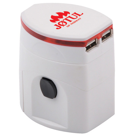 Travel Adapter with USB Port, Adapter, business gifts