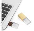 Bamboo Crystal USB Flash Drive, Small USB Flahs Drive, business gifts